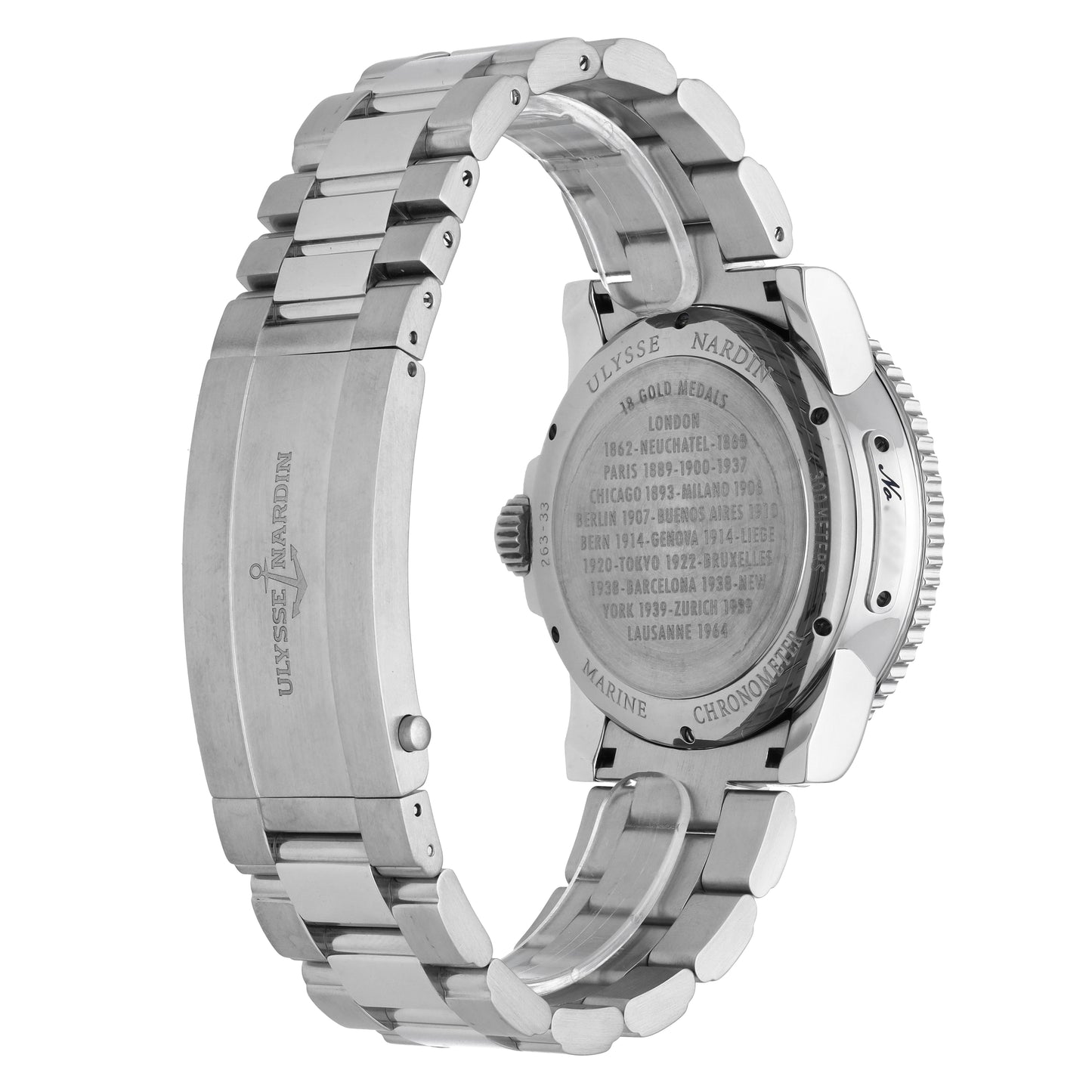Ulysse Nardin Maxi Marine Diver Grey Dial 42.7mm Automatic Men Watch 263-33-3/91