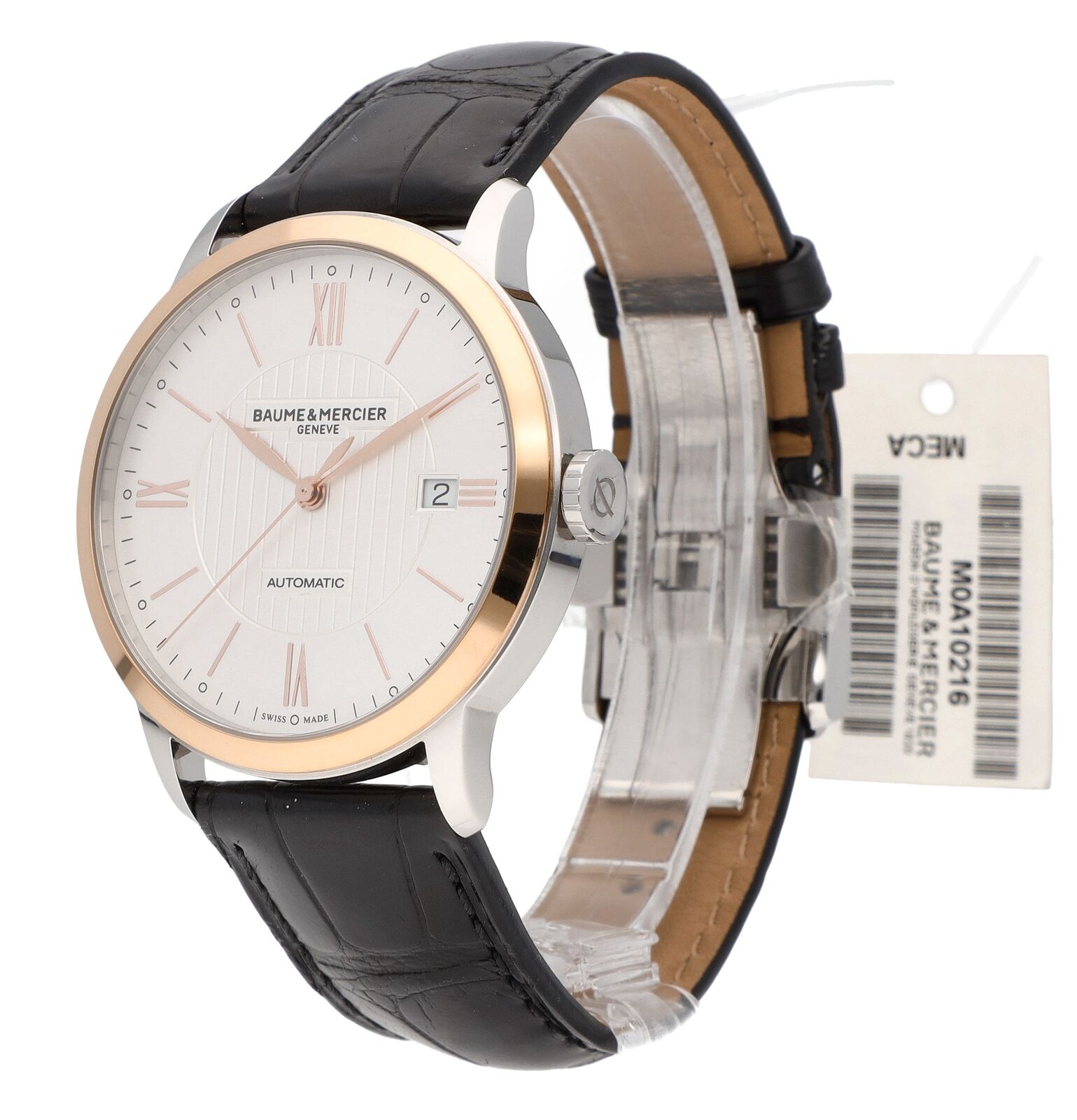 Baume Mercier Classima 18k Rose Gold Steel 40mm Auto Men s