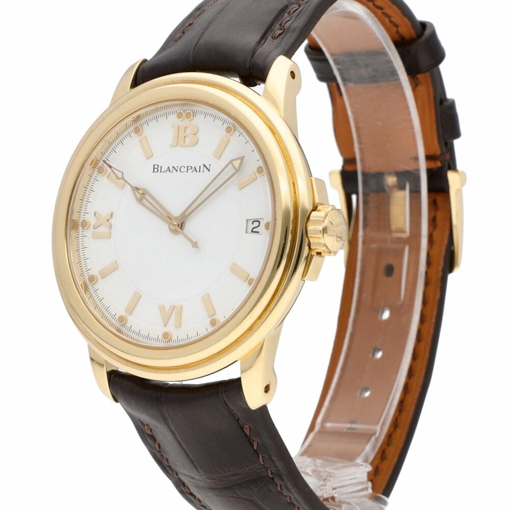 Blancpain Leman Ultra Slim 18k Yellow Gold 38mm Auto Men s