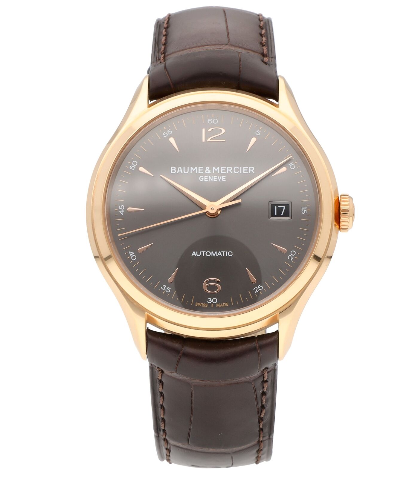 Baume Mercier Clifton 18k Rose Gold 39mm Automatic Men s Watch