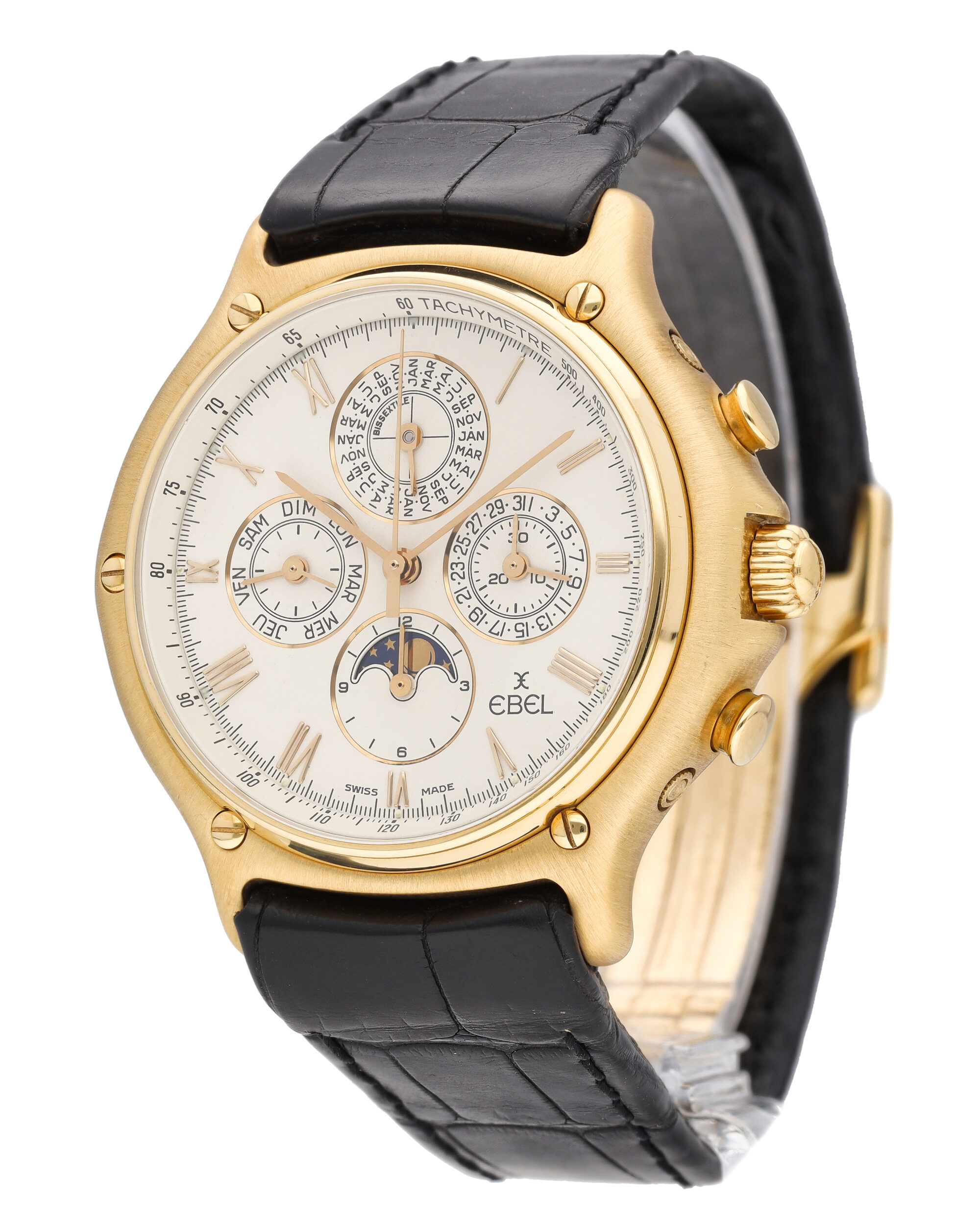 Ebel ElPrimero Perpetual Calendar 18k Yellow Gold 40mm Automatic Men's