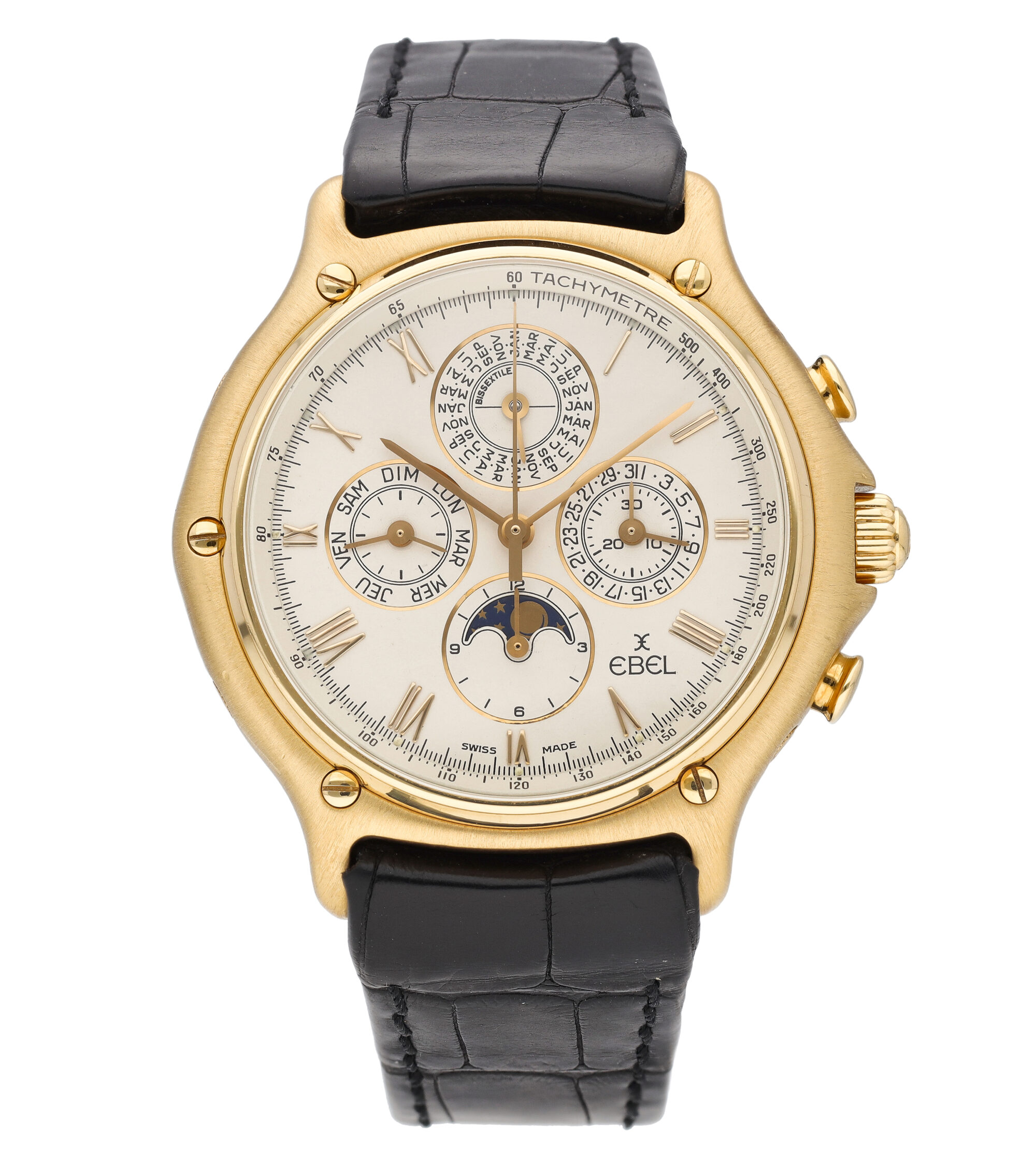 Ebel ElPrimero Perpetual Calendar 18k Yellow Gold 40mm Automatic Men's