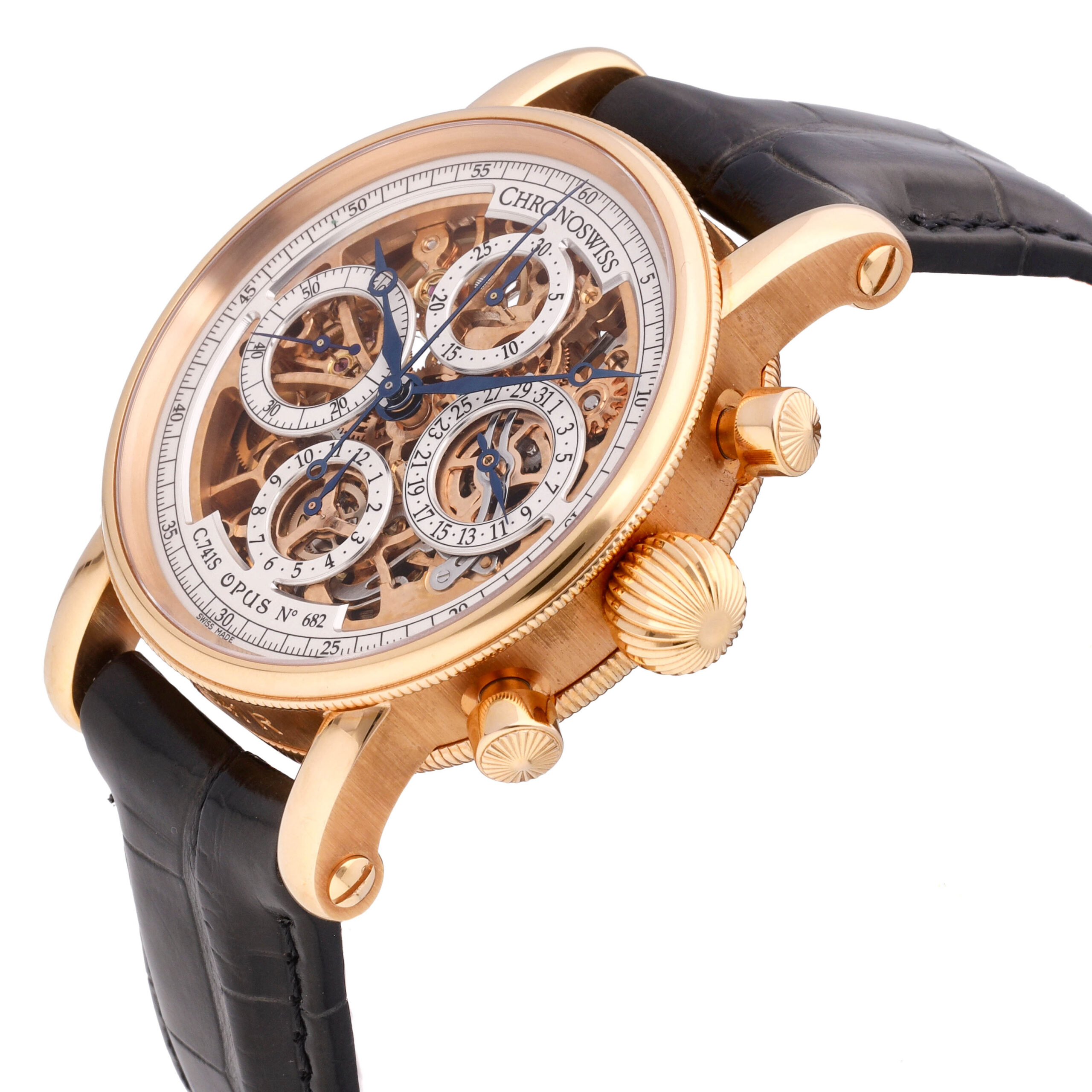 Chronoswiss Opus Skeleton Chronograph 18k Rose Gold Men's