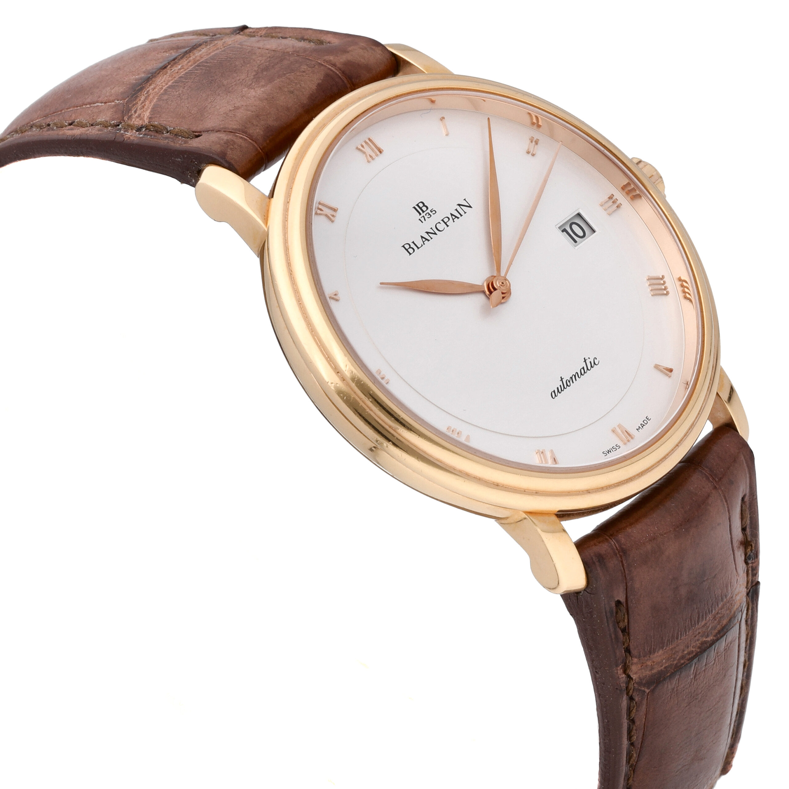 Blancpain Villeret Ultra Slim 18k Rose Gold Auto 38 Men's Watch