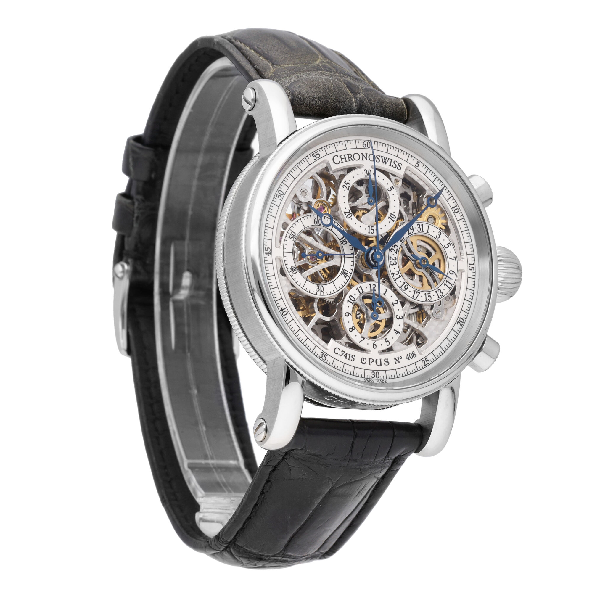 Chronoswiss Opus Skeleton Chronograph 41mm Automatic Men's Watch CH ...