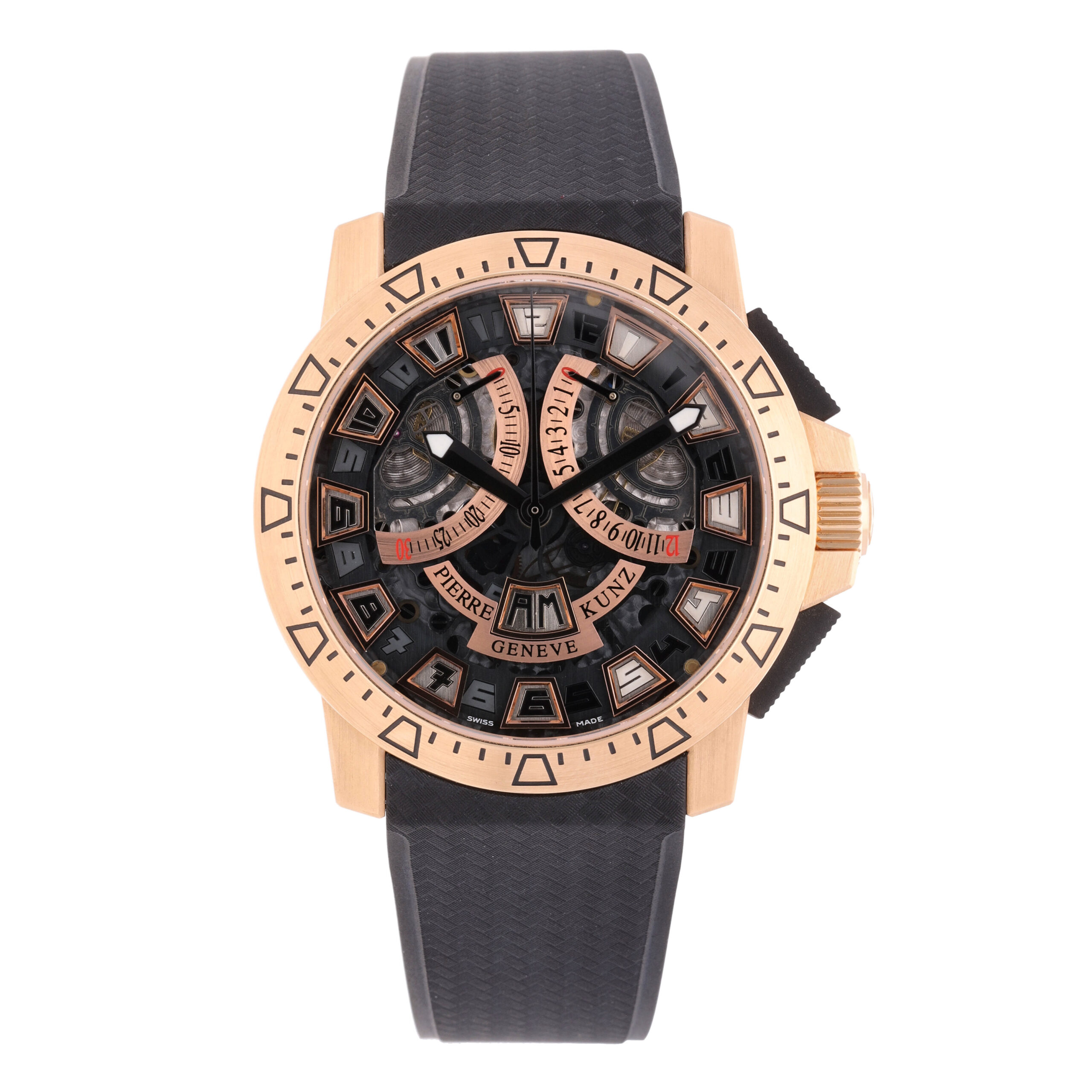 Pierre Kunz Sport Chronograph 18k Rose Gold 44mm Men's Watch PKG 403 SPORT  LTD | The Watch Outlet