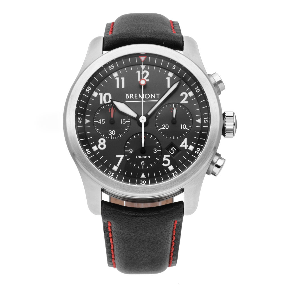 Bremont ALT1-P2 Chronograph Black Dial 43mm Automatic Men's Watch ALT1-P2-BK-R-S
