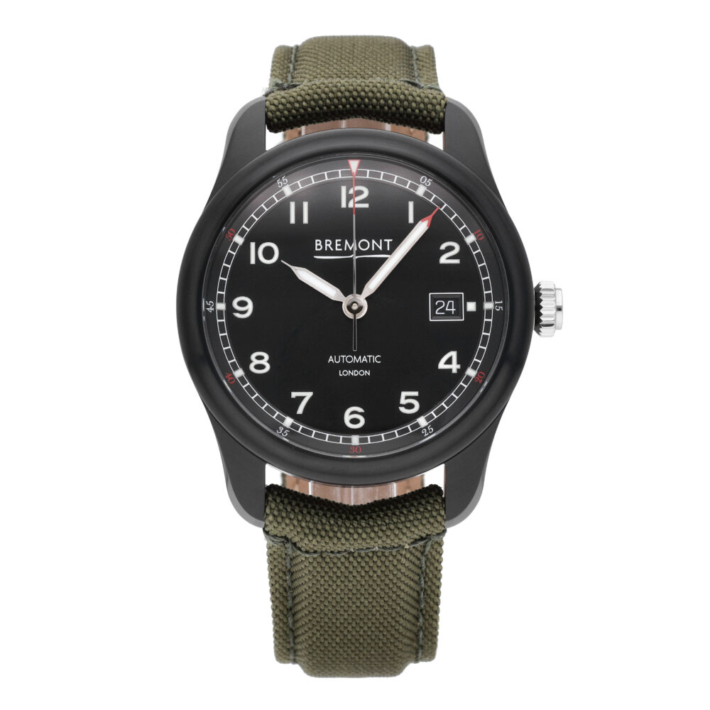 Bremont Airco Mach 1 Jet Black Dial 40mm Automatic Men's Watch AIRCO-M1-JET-R-S