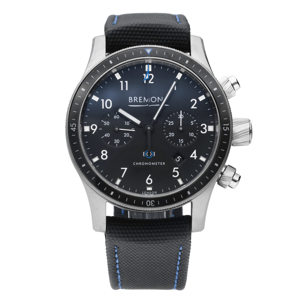 Bremont Boeing 247 Chronograph Black Dial 43mm Automatic Mens Watch BM247-BK-R-S