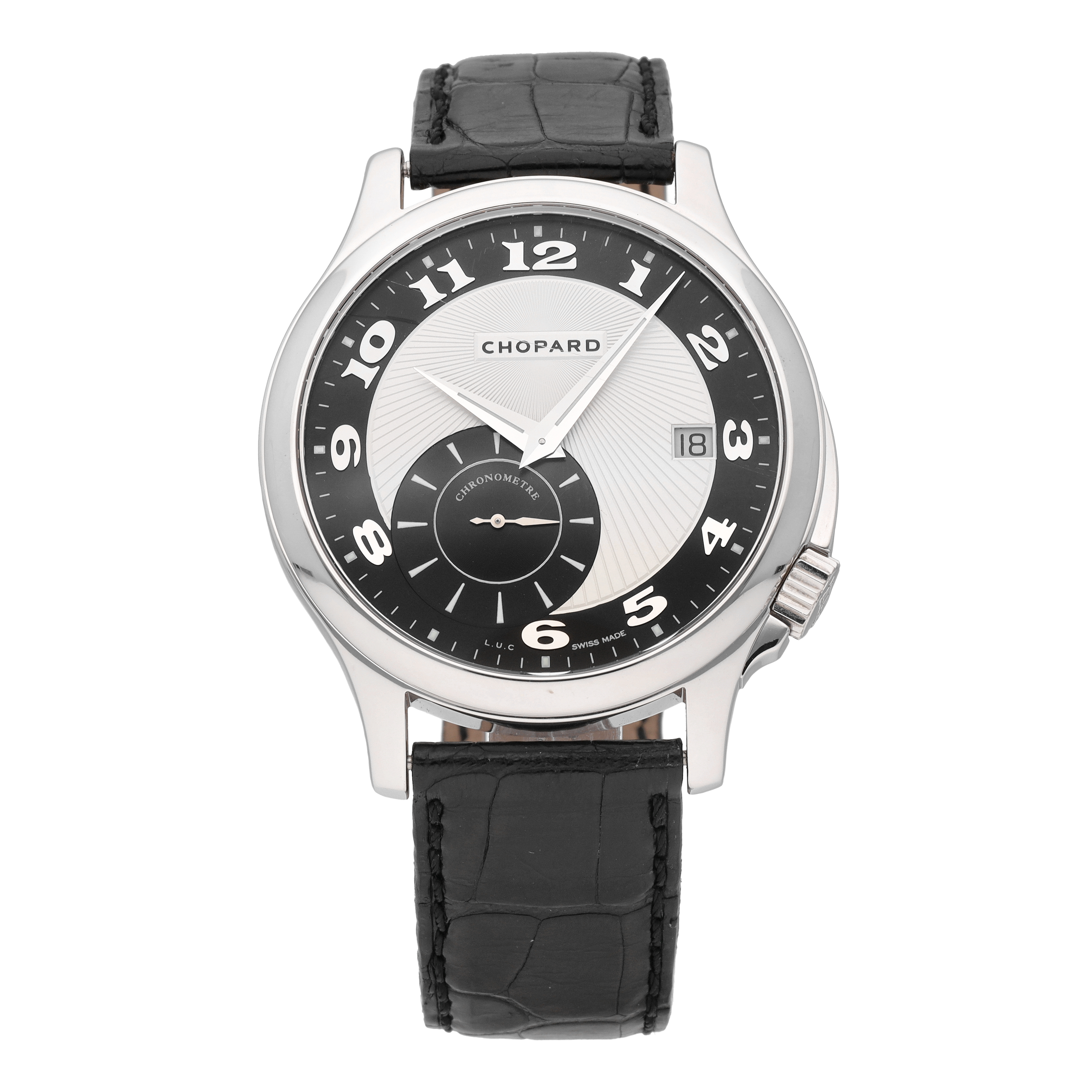 当季大流行 Chopard Men's Automatic 41mm Gold White 18k Twist L.U.C. その他