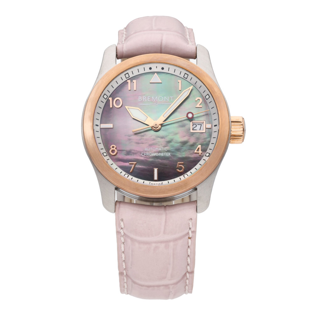 Bremont Solo Maya MOP Dial 37mm Automatic Ladies Watch MAYA-P-R-S