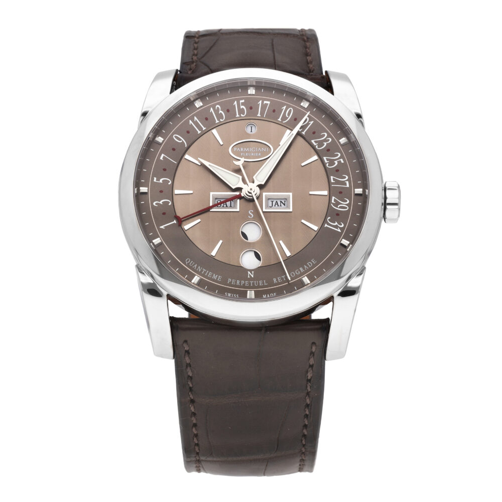 Parmigiani Tonda Centum Perpetual Calendar Auto Mens Watch PFH227-1201300-HA1241