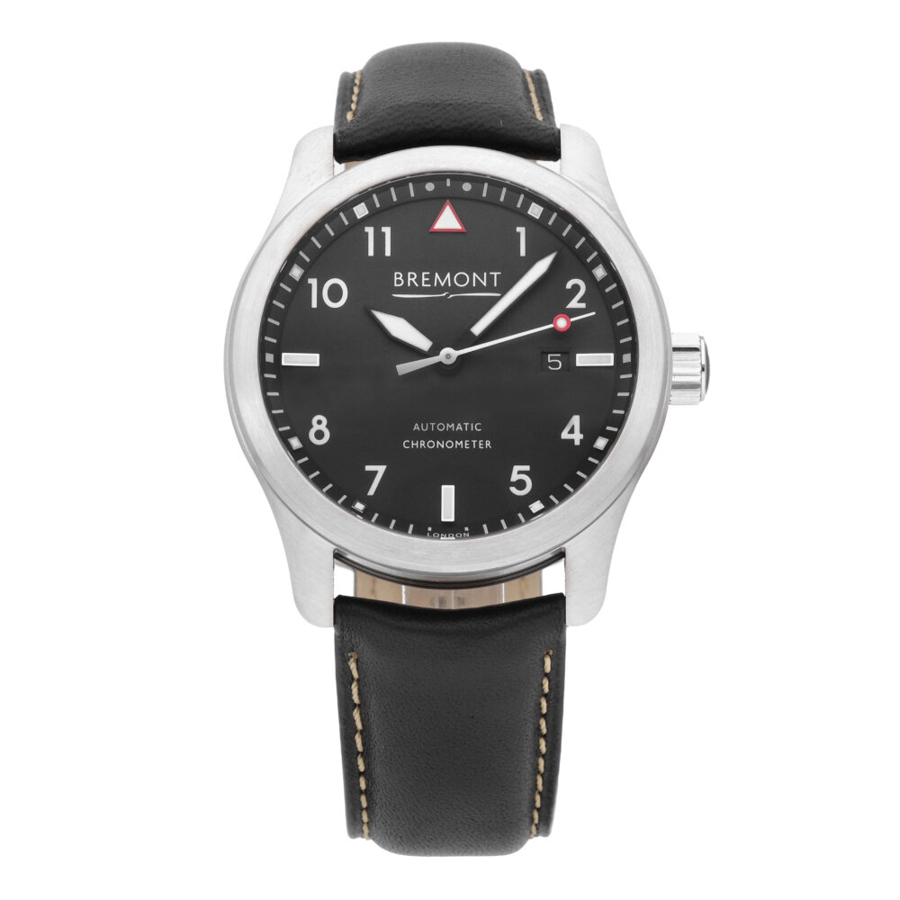 Bremont Solo 43 Black Dial 43mm Automatic Men's Watch SOLO43-WH-R-S