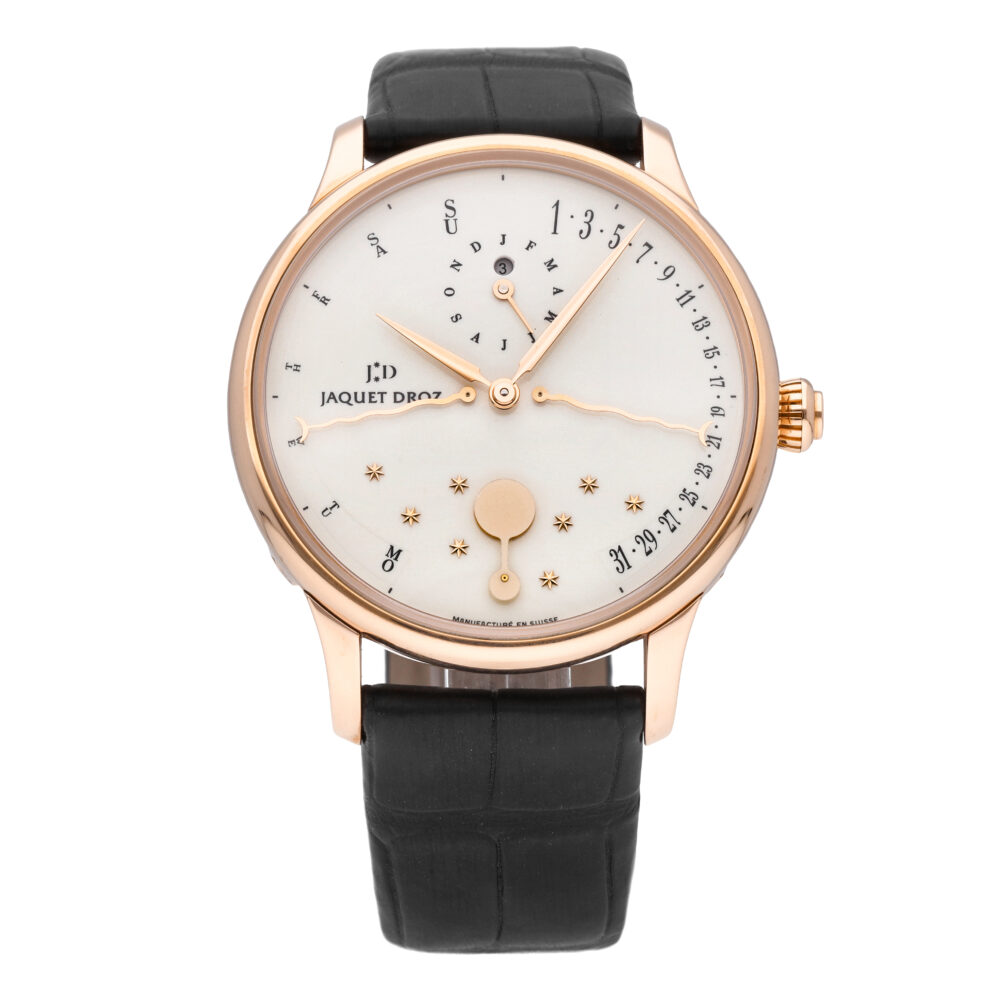 Jaquet Droz Astrale Perpetual 18k Rose Gold 43mm Automatic Mens Watch J030533201