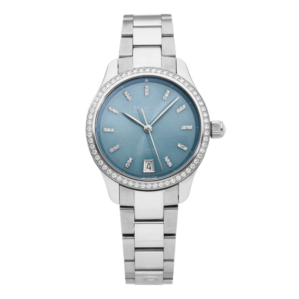 Bremont Lady K Blue Dial Diamond Bezel Automatic Ladies Watch LADY-K-SK-SS-B