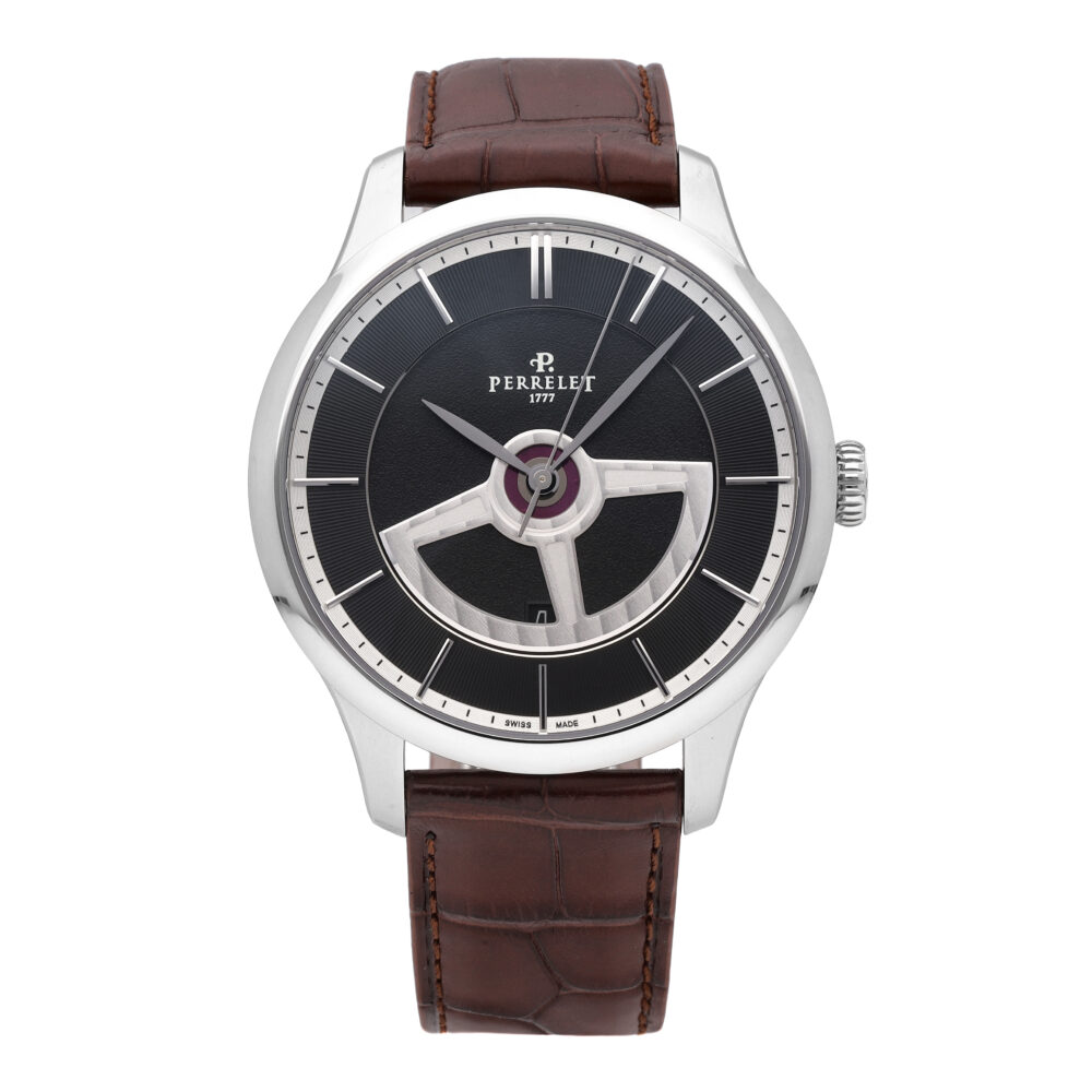 Perrelet First Class Double Rotor Black Dial 42.5mm Auto Men’s Watch A1090/2A