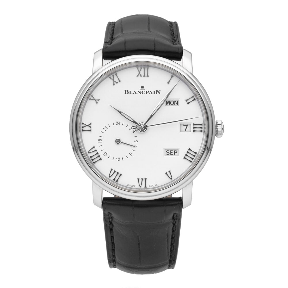 Blancpain Villeret Quantieme Annual GMT 40mm Automatic Men's Watch 6670-1127-55B