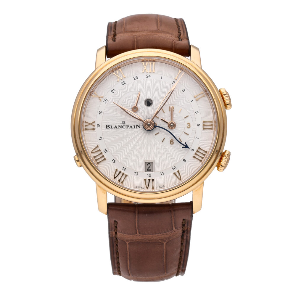 Blancpain Villeret Reveil GMT 18k Rose Gold Automatic Men's Watch 6640-3642-55B