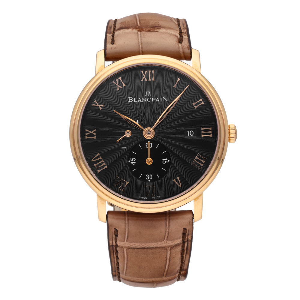 Blancpain Villeret 18k Rose Gold 40mm Manual-Wind Men's Watch 6606-3630-55B