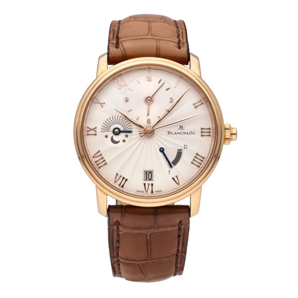 Blancpain Villeret LE 18k Rose Gold 40mm Automatic Men's Watch 6665-3642-55B