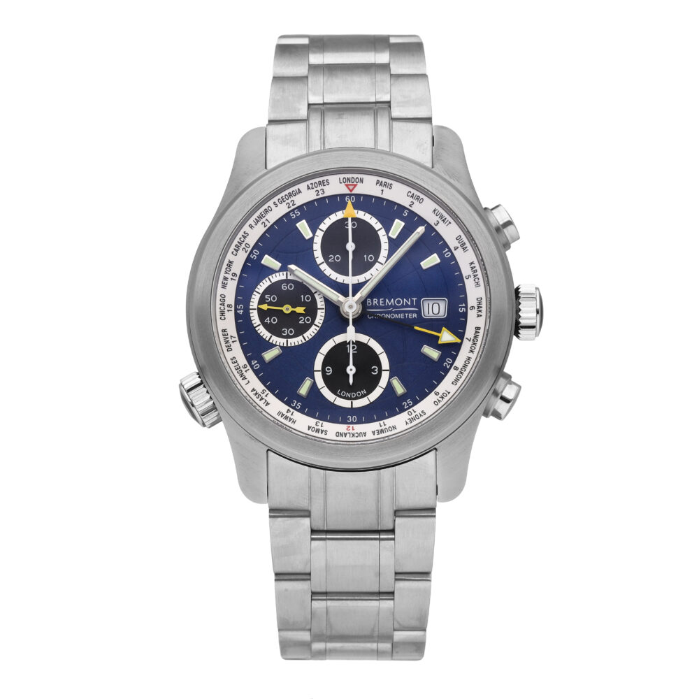 Bremont ALT1 World-Time Blue Dial 43mm Automatic Mens Watch ALT1-WT-BL-B