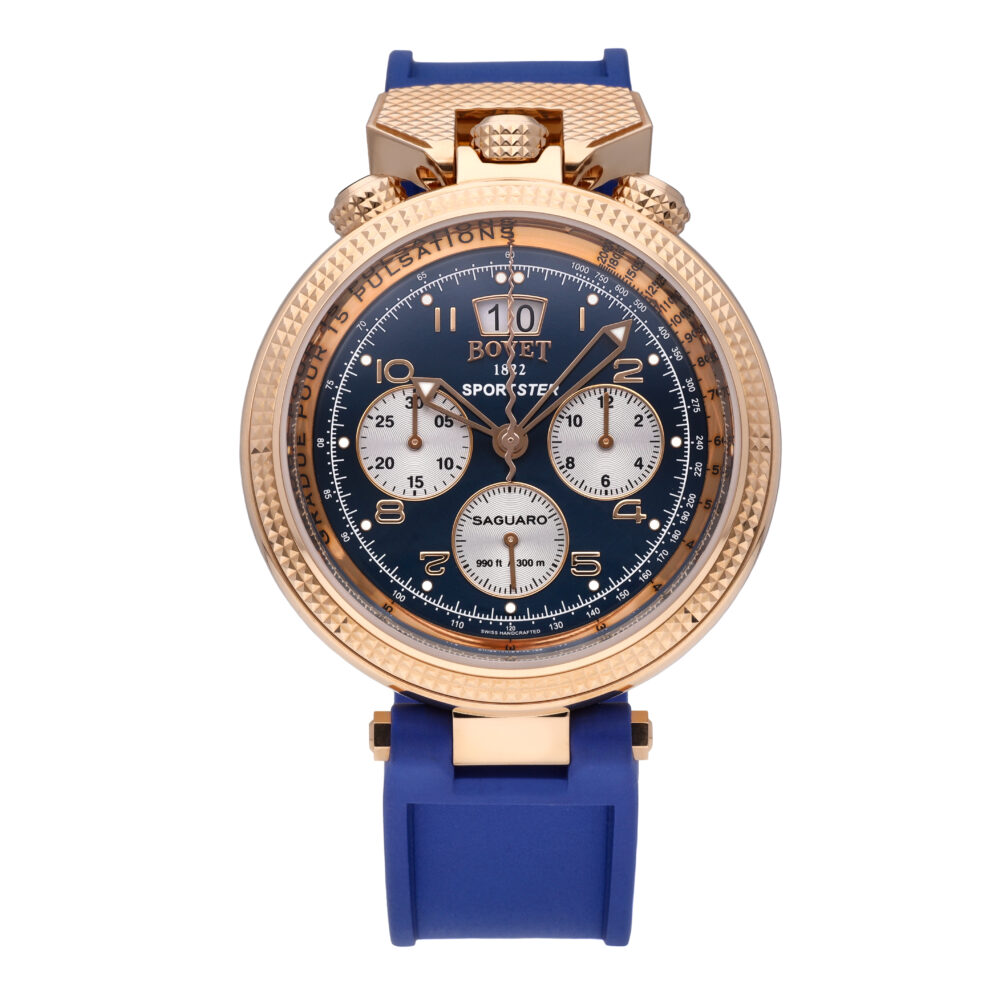 Bovet Sportster Chronograph 18k Rose Gold 46mm Automatic Men's Watch SP0479