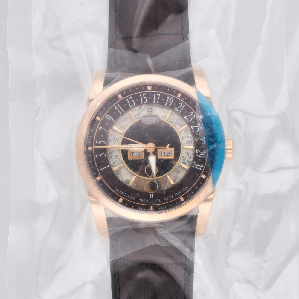 Parmigiani Centum Perpetual 18k Rose Gold Auto Mens Watch Collection Atelier 10