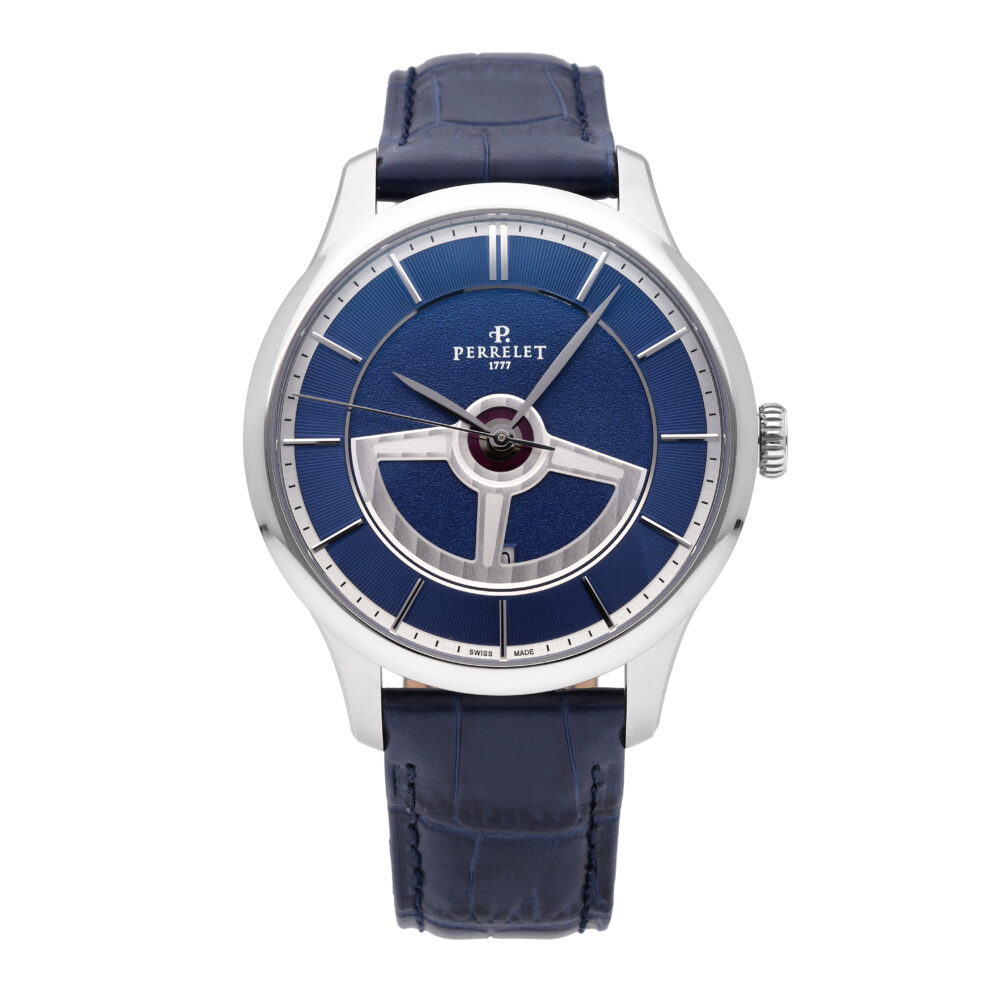 Perrelet Double Rotor Blue Dial 42.5mm Automatic Men's Watch A1090/D