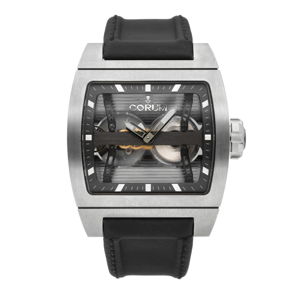 Corum Ti-Bridge Automatic Dual Winder Titanium Men's Watch 207.201.04/0F61 0000