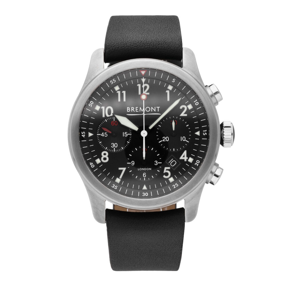 Bremont ALT1 Black Dial 43mm Automatic Stainless Steel Mens Watch ALT1-P2-BK-R-S