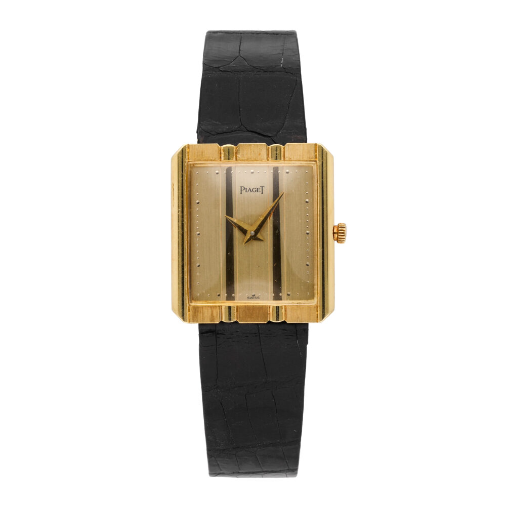 Piaget Classic 18k Yellow Gold 25mm Gold Dial Quartz Watch 8163