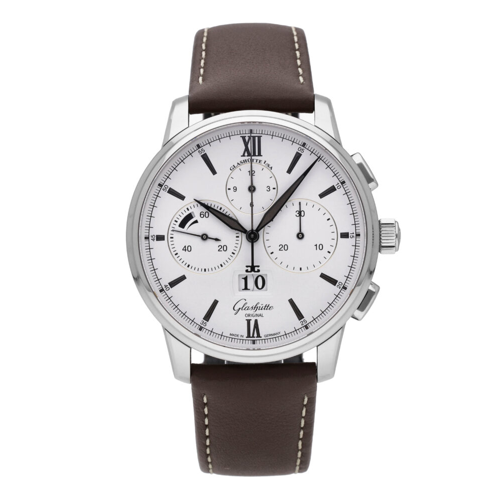 Glashutte Senator Panorama Date 42mm Automatic Men's Watch 1-37-01-05-02-07