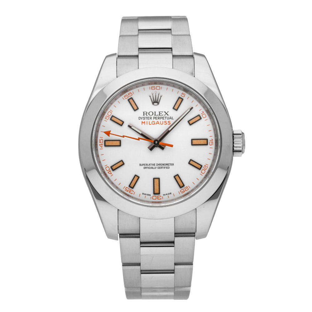 Rolex Milgauss Stainless Steel White Dial 40mm Automatic Men's Watch 116400